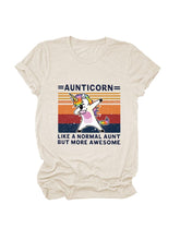 Lässiges T-Shirt mit Tante-Horn